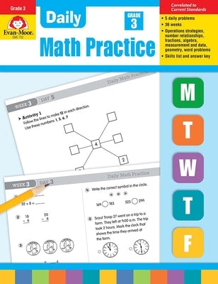 Daily Math Practice, Grade 3 Teacher Edition by Evan-Moor Corporation