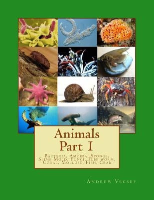 Animals Part 1: Bacteria, Amoeba, Sponge, Slime Mold, Fungi, Tube worm, Coral, Mollusc, Fish, Crab by Vecsey, Andrew
