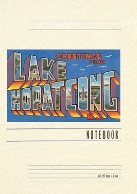 Vintage Lined Notebook Greetings from Lake Hopatcong, New Jersey by Found Image Press