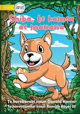 Playful Dog Shiba - Shiba, te kamea aemanana (Te Kiribati) by Kanini, Donald