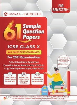 61 Sample Question Papers: ICSE Class 10 for 2022 Examination by Oswal