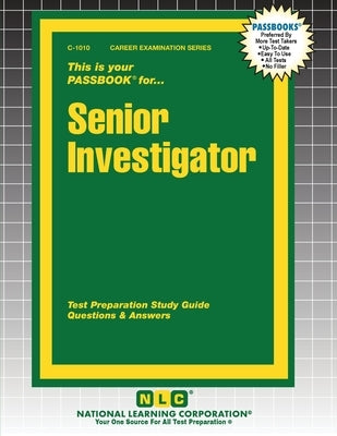 Senior Investigator by Passbooks