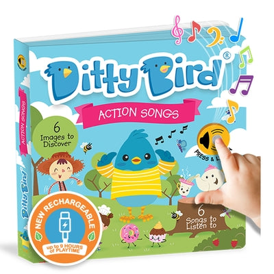 Ditty Bird Action Songs Interactive Sound Book for Toddlers 1- 3 Musical Books for 1 Year Old by Ditty Bird