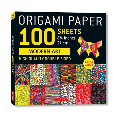 Origami Paper 100 Sheets Modern Art 8 1/4 (21 CM): Extra Large Double-Sided Origami Sheets Printed with 12 Different Patterns (Instructions for 5 Proj by Tuttle Studio