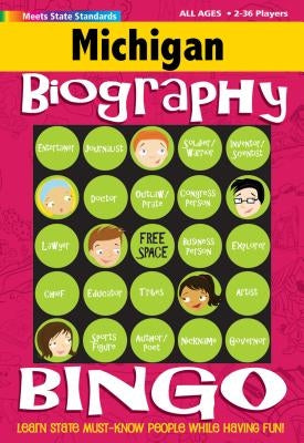 Michigan Biography Bingo by Gallopade International