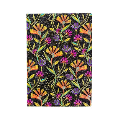 Wild Flowers MIDI Dot Grid Softcover Journal, 176pg, 120gsm, Laurel Burch Collection by Paperblanks (Playful Creations) by Paperblanks