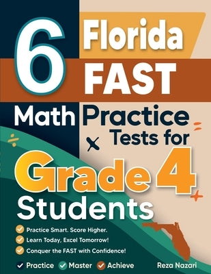 6 Florida FAST Grade 4 Math Practice Tests by Nazari
