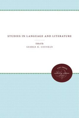 Studies in Language and Literature by Coffman, George R.