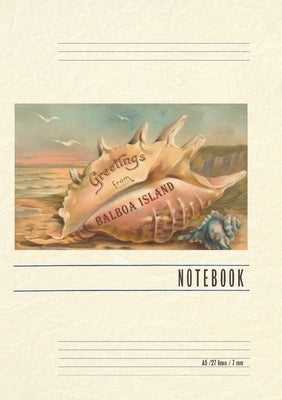 Vintage Lined Notebook Greetings from Balboa Island, California by Found Image Press