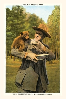 The Vintage Journal Bear Cub and Ranger, Yosemite, California by Found Image Press