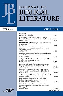 Journal of Biblical Literature, Spring 2008 by VanderKam, James C.