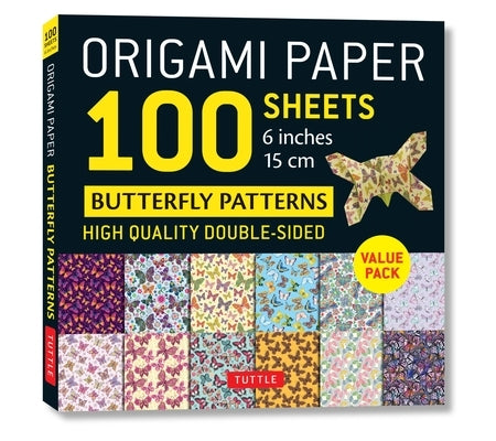 Origami Paper 100 Sheets Butterfly Patterns 6 (15 CM) by Tuttle Studio
