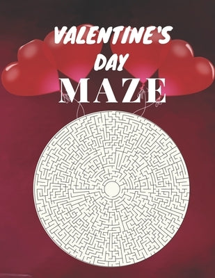 Valentine's Day Maze: Maze brain game, Maze puzzles with solutions, Maze puzzles for adults by Jml, Aymane