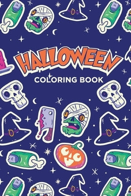 Halloween Coloring Book: DIN A5 Colouring Book for Kids, children, toddlers from 3 years up, 30 Fairytale Monsters like Ghost, Witch, pumpkin, by Book, Halloween Coloring