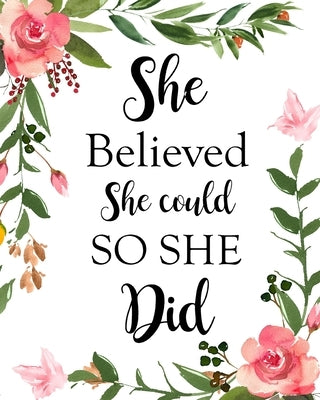 She Believed She Could So She Did: Adult Budget Planner, Budget Planner Book, Daily Planner Book by Paperland