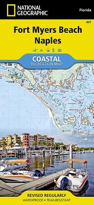 Fort Myers Beach, Naples Map by National Geographic Maps