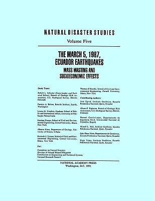 The March 5, 1987, Ecuador Earthquakes: Mass Wasting and Socioeconomic Effects by National Research Council