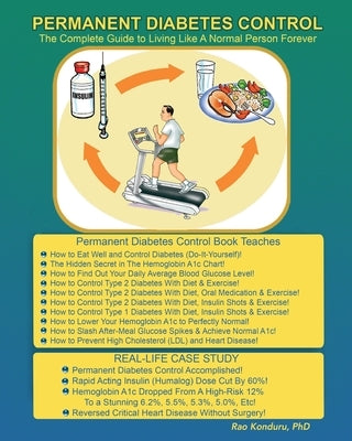 Permanent Diabetes Control: The Complete Guide To Living Like A Normal Person Forever by Konduru (Dr), Rao