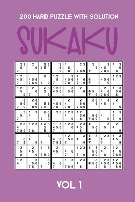 200 Hard Puzzle With Solution Sukaku Vol 1: Challenging Sudoku variation, puzzle booklet, 2 puzzles per page by Sukaku Puzzle, Tewebook