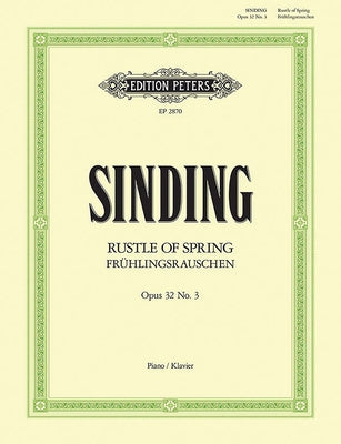 Rustle of Spring Op. 32 No. 3 for Piano by Sinding, Christian