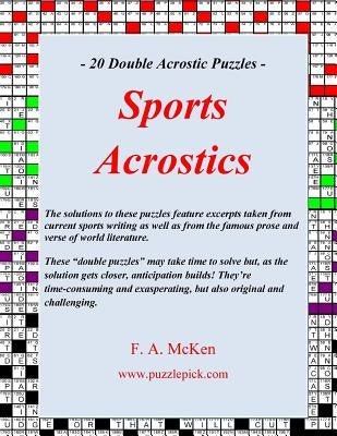 Sports Acrostics by McKen, F. a.