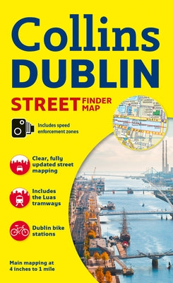 Collins Dublin Streetfinder Colour Map by Collins Maps