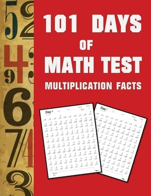 101 Day of Math test Multiplication Facts ( 100 Pages) by Media Group, Blue Digital