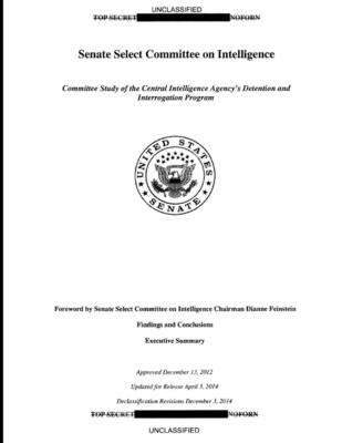Committee Study of the Central Intelligence Agency's Detention and Interrogation Program by Feinstein, Dianne