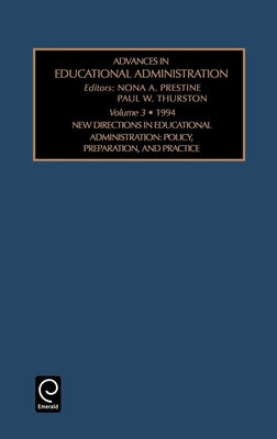 Adv Ed Admin V 3 by Thurston, Paul W.