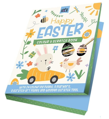 Happy Easter Colour & Scratch Book: Colour and Scratch Book by Five Mile