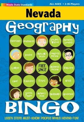 Nevada Geography Bingo Game by Gallopade International