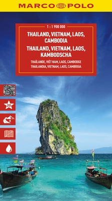 Thailand Vietnam Laos Cambodia Marco Polo Map by Marco Polo