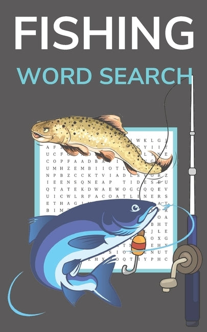 Fishing Word Search: Puzzle Book for Adults 5x8 Inches Pocket Size by Media, Fishing Frenzy
