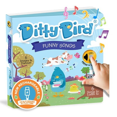Ditty Bird Funny Songs Interactive Musical Book for Toddlers 1- 3 Sound Book for 1 Year Old Baby Gift with Music by Ditty Bird