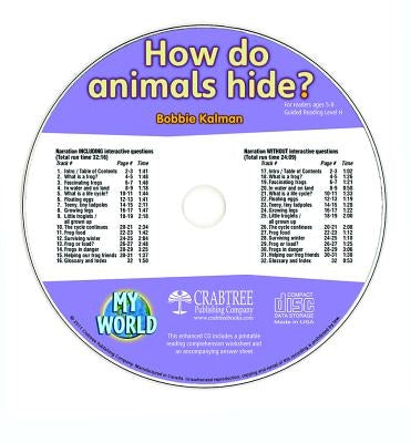 How Do Animals Hide? - CD Only by Kalman, Bobbie
