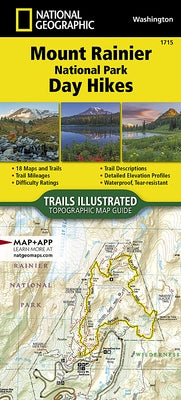 Mount Rainier National Park Day Hikes Map by National Geographic Maps