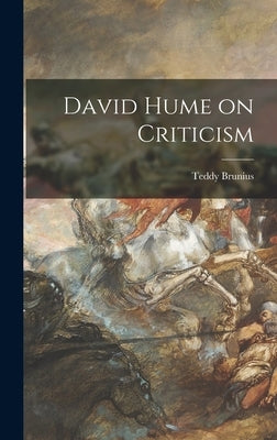 David Hume on Criticism by Brunius, Teddy 1922-