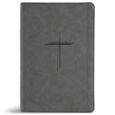 CSB Personal Size Giant Print Bible, Digital Study Edition, Charcoal Suedesoft Leathertouch, Indexed by Csb Bibles by Holman