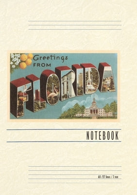 Vintage Lined Notebook Greetings from Florida by Found Image Press