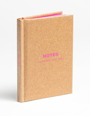 Teneues - Mini Notebook: Kraft and Neon Pink, Hardcover, 120 Dot-Grid Pages with Lay Flat Binding: Pocket Size Mini Hardcover Notebook with Painted Ed by Teneues