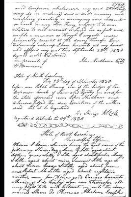 The Slave Deeds of Asheboro, NC: Volume I by Goldston, Justin
