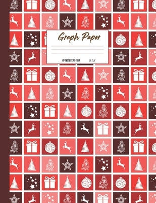 Graph paper: Cute Christmas presents cadeaux theme cover. Large US letter 8.5x11. 5x5 engineering 1/2 inch graphing grid. by Trackers &. Planners, Red Bear