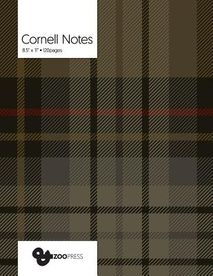 Cornell Notes: Fashion Plaid Cover - Best Note Taking System for Students, Writers, Conferences. Cornell Notes Notebook. Large 8.5 x by &zoo Press