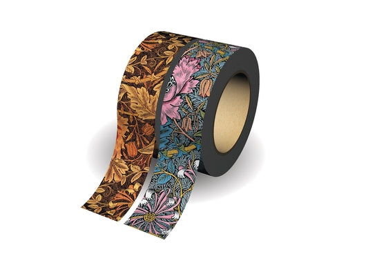 Morris Honeysuckle/Morris Pink Honeysuckle Washi Tape by Paperblanks (Washi Tape Mixed Pack) by Paperblanks