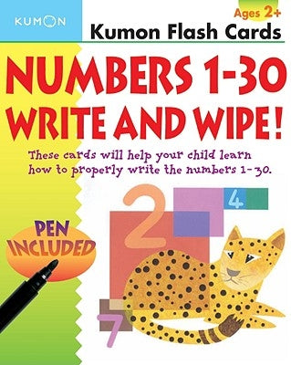 Numbers 1-30 Write & Wipe!: [With Pen] by Kumon Publishing