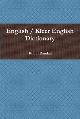 English / Kleer English Dictionary by Randall, Robin