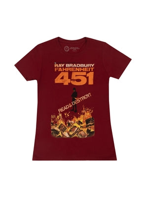 Fahrenheit 451 Women's Crew T-Shirt Small by Out of Print