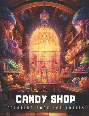 Candy Shop Coloring Book for Adults: An Adult Coloring Book with Detailed Illustrations of Candy Shop Interiors, Perfect for Stress Relief and Relaxat by Palette, Artful