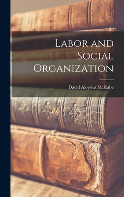 Labor and Social Organization by McCabe, David Aloysius 1883-
