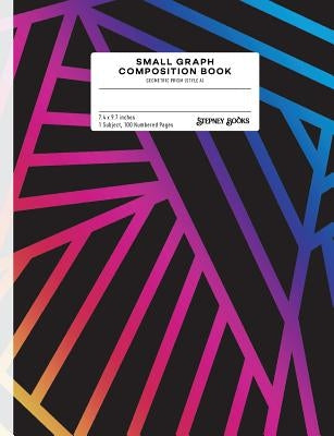 Small Graph Composition Book: Geometric Prism (Style A), Numbered Pages by Stepney Books